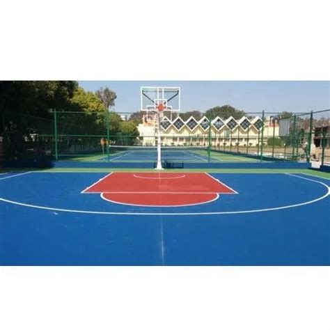 Synthetic Outdoor Basketball Court Flooring at ₹ 80/square feet in ...