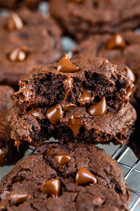 Homemade Brownie Cookies So Fudgy Crazy For Crust