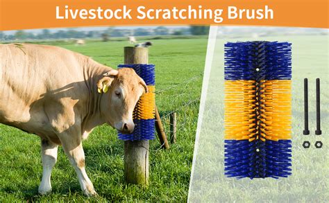 Livestock Scratch Brushes Cattle Scratcher Brush With 2