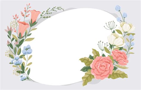 Beautiful Flower Frame Background 2372054 Vector Art at Vecteezy