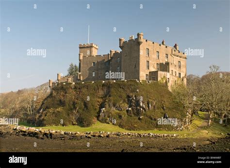 The Castle of Dunvegan on the Waternish peninsula overlooking Loch ...