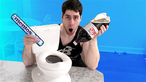 Diet Coke And Mentos Toilet Challenge Youtube