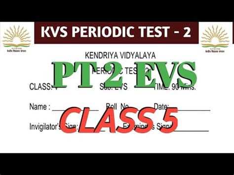 Kvs Class 5 Evs Pt2 Sample Paper 2023 Class5 Evs Ncrt Kvexam Pt2