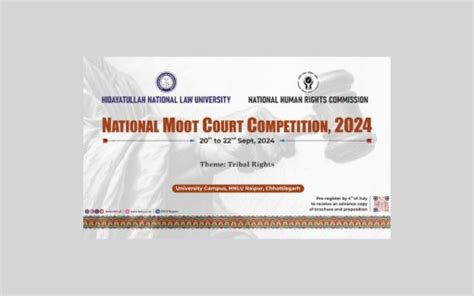 HNLU-NHRC National Moot Court Competition 2024 [Sept 20-22]