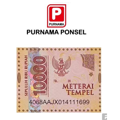 Jual Materai Tempel | Shopee Indonesia