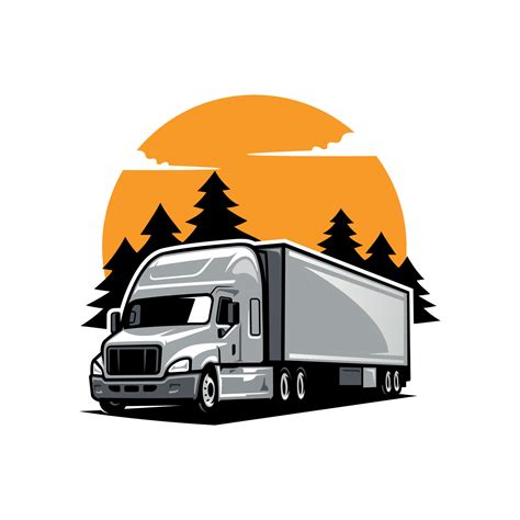 trucking company illustration logo vector 16969418 Vector Art at Vecteezy