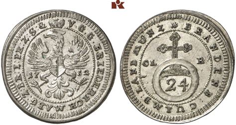 Friedrich 1735 1763 1 24 Taler Groschen 1752 Bayreuth 2 04 G Slg