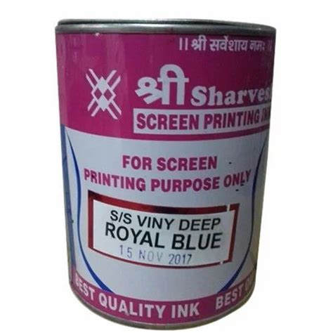 Shree Sharvesh SS Vinny Deep Royal Blue Printing Ink Pack Size 1 Kg