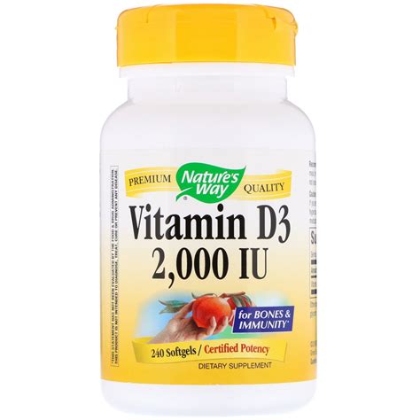 Nature S Way Vitamin D Iu Softgels By Iherb