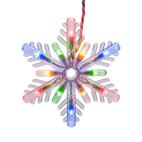 Ge Snowflake 8 Count Multi Function Color Changing Mini Led Plug In