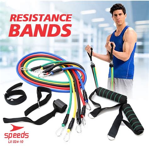 Jual Speeds Resistance Band Fitness Tali Gym Yoga Loop Stretching Pull