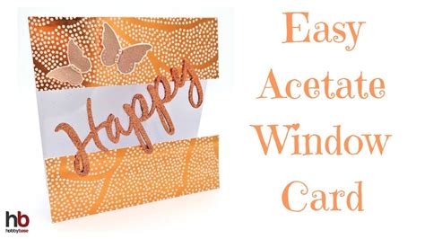 Easy Acetate Window Card YouTube