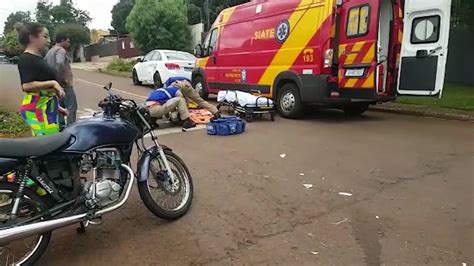 Motociclista Sofre Diversas Fraturas Ap S Acidente De Tr Nsito No Santa