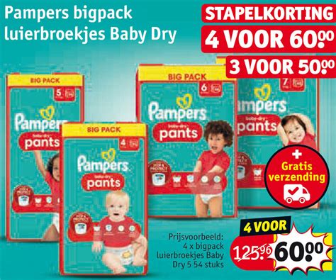 Pampers Bigpack Luierbroekjes Baby Dry Promotie Bij Kruidvat