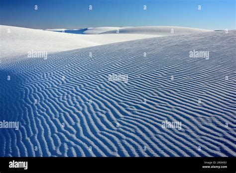 White Sand Dunes White Sands National Monument New Mexico Usa Stock