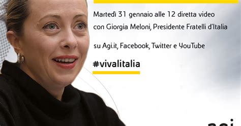 Giorgia Meloni In Diretta Web A Viva L Italia