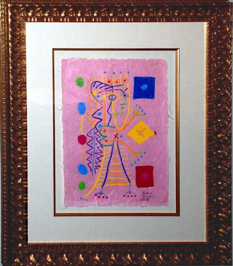 Pablo Picasso After La Femme Aux Des Jacqueline 1960 Georgetown Frame Shoppe