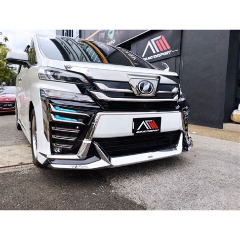 Toyota Vellfire Anh To Front Bumper V Shopee Malaysia