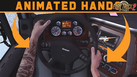 Animated Hands On Steering Wheel V1 0 1 39 X ETS 2 Others