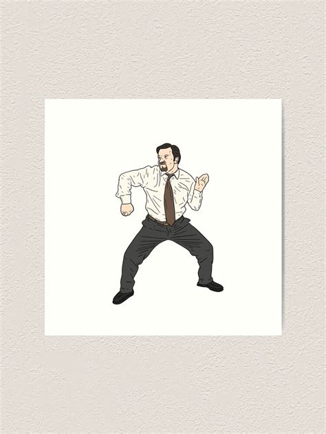 "David Brent | Dance" Art Print by tommytyrer | Redbubble