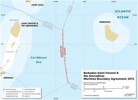 Barbadossaint Vincent The Grenadines Maritime Boundary Sovereign