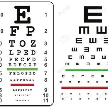 Printable Snellen Tumbling E Chart