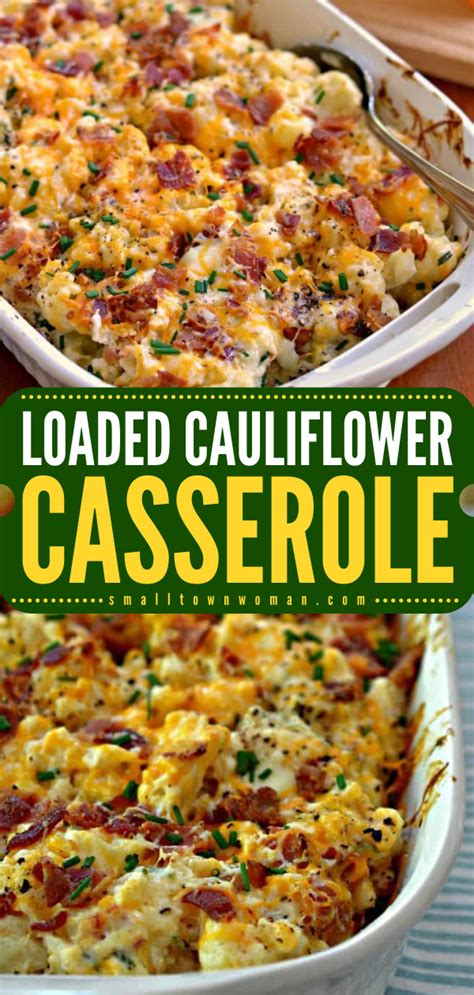 Loaded Cauliflower Casserole Recipe Califlower Recipes Cauliflower Casserole Recipes Keto