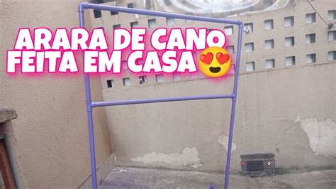 Como Fazer Uma Arara De Roupas Caseira Em Casa Gastando Pouco Youtube