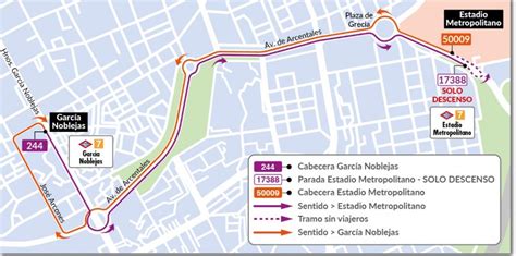 Recorrido Del Autob S Gratuito Entre Garc A Noblejas Y Estadio