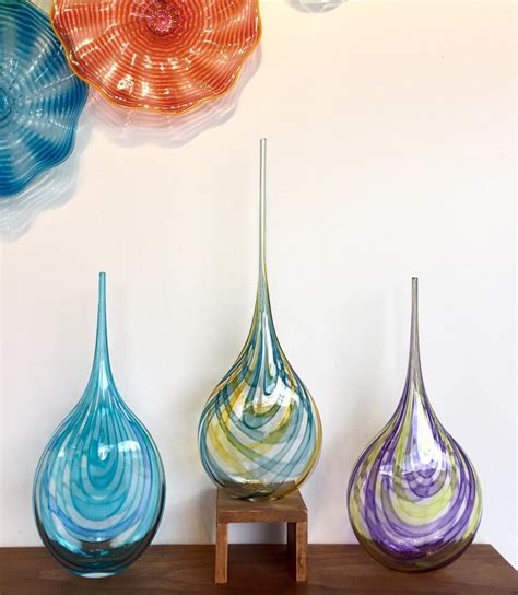 Hand Blown Glass Teardop Sculpures Elegant And Stately These Beautiful Sculptures Make A