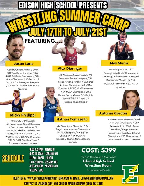 EHS Wrestling Summer Camp 2023 | Edison High School Wrestling