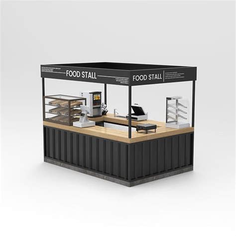 Booth Food Stall 2 3d Model Cgtrader