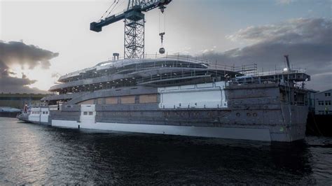 Semi Complete Hull 130m Lürssen Yacht Project Deep Blue Spotted