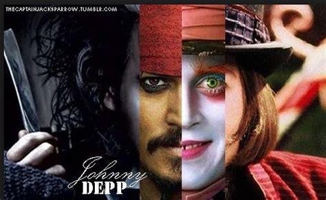 Cap Jack Sparrow The Hatter Mr Wonka Edward Scissor Hand Johnny