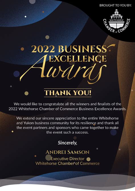 Business Excellence Awards | Whitehorse Chamber of Commerce