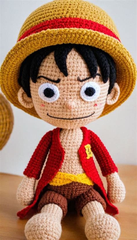 Monkey D Luffy Amigurumi The Pirate King In Crochet In 2024