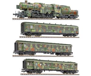 Liliput 4 Tlg Set Truppen Transport Zugset Mit BR 42 3 Wagen DRG