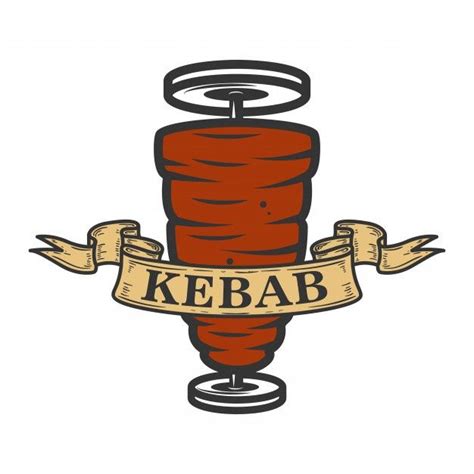 Premium Vector Kebab Emblem Template Fast Food Element For Logo