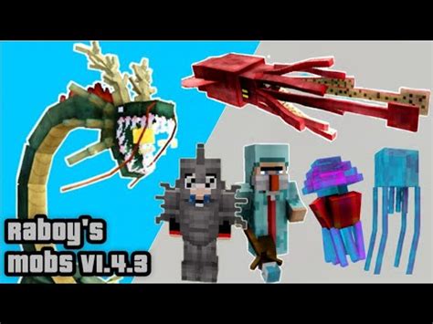 RABOY S MOBS ADDON V1 4 3 In Minecraft MCPE BEDROCK YouTube