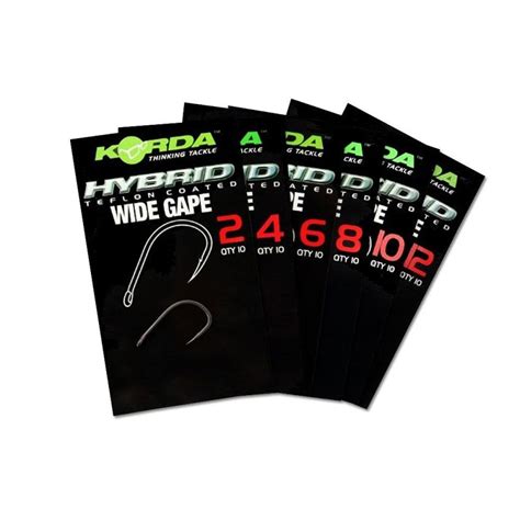 Hooks Wide Gape X10 KORDA