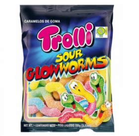 GOMITAS SOUR GLOWWORMS 100GR TROLLI Mi Bodega Express