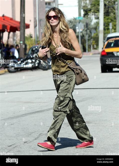 Exclusive Supermodel Elle Macpherson Looks Casual Chic As She Spends