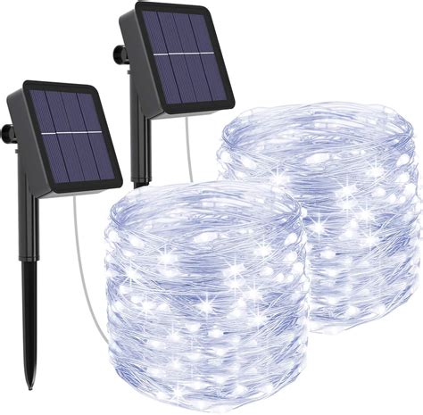 Kolpop Solar String Lights Outdoor 2 Pack Total 80FT 240LED Solar