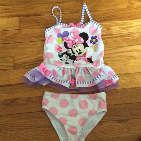 Disney Swim Disney Size 4 Minnie Mouse 2 Piece Bathing Suit Poshmark