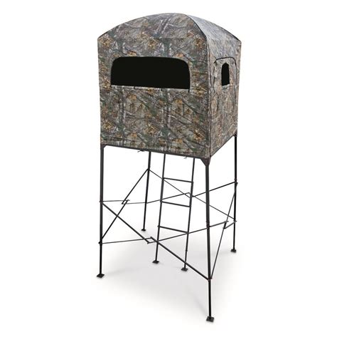 Primal Tree Stands Hideout Deluxe Quad Pod With Enclosure Tree