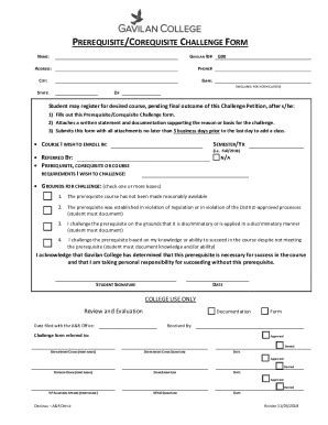 Fillable Online Help With Prerequisite Form Fax Email Print Pdffiller