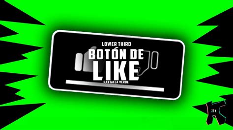 Botón de LIKE YOUTUBE Pantalla Verde ZTK YouTube