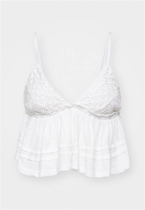 Bdg Urban Outfitters Bella Babydoll Top White In 2024 Cute