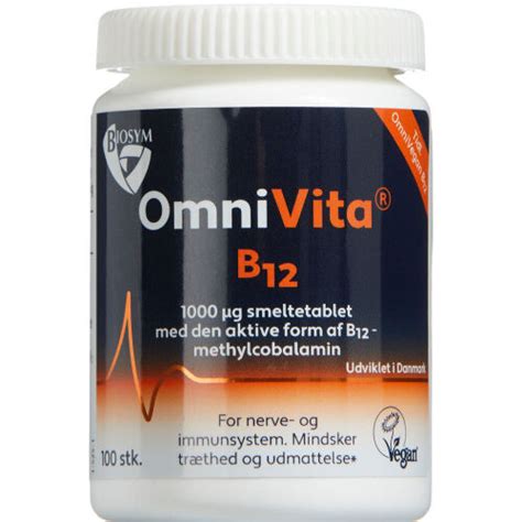 Biosym Omnivita B12 100 stk apotekeren dk Køb online nu