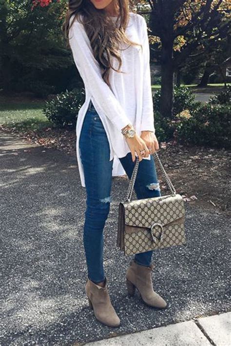 Fashion Plain Long Sleeve T Shirt Ebuytide Cute Fall Outfits Casual